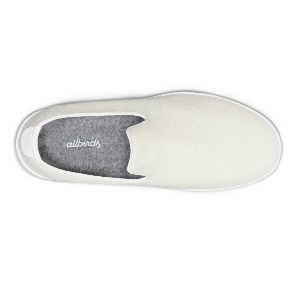 Allbirds Men\'s Wool Loungers - Slip-Ons White - LSR703965